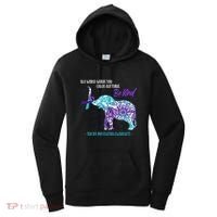 Suicide Prevention Awareness Sunflower Elephant Be Kind Gift Women's Hoodie thumb 0