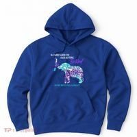 Suicide Prevention Awareness Sunflower Elephant Be Kind Gift Hoodie thumb 0