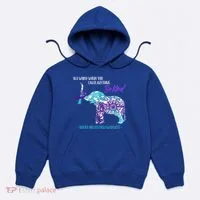 Suicide Prevention Awareness Sunflower Elephant Be Kind Gift Hoodie thumb 0