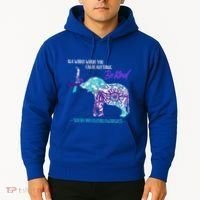 Suicide Prevention Awareness Sunflower Elephant Be Kind Gift Hoodie thumb 2