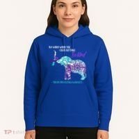 Suicide Prevention Awareness Sunflower Elephant Be Kind Gift Hoodie thumb 5