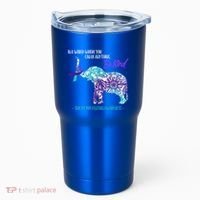 Suicide Prevention Awareness Sunflower Elephant Be Kind Gift Tumbler thumb 0