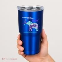 Suicide Prevention Awareness Sunflower Elephant Be Kind Gift Tumbler thumb 2