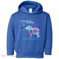 Suicide Prevention Awareness Sunflower Elephant Be Kind Gift Toddler Hoodie thumb 0