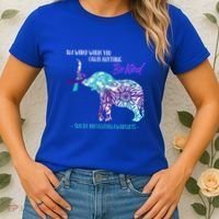 Suicide Prevention Awareness Sunflower Elephant Be Kind Gift Women's T-Shirt thumb 2