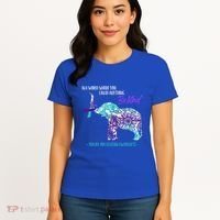 Suicide Prevention Awareness Sunflower Elephant Be Kind Gift Women's T-Shirt thumb 4