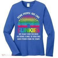 Some People Are Like Slinkies Sarcastic Or Cool Person Women's Long Sleeve Shirt thumb 0