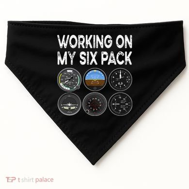 Six Pack Accessorie Pilot Aviation Flying Airplane USA-Made Doggie Bandana