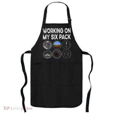 Six Pack Accessorie Pilot Aviation Flying Airplane Apron