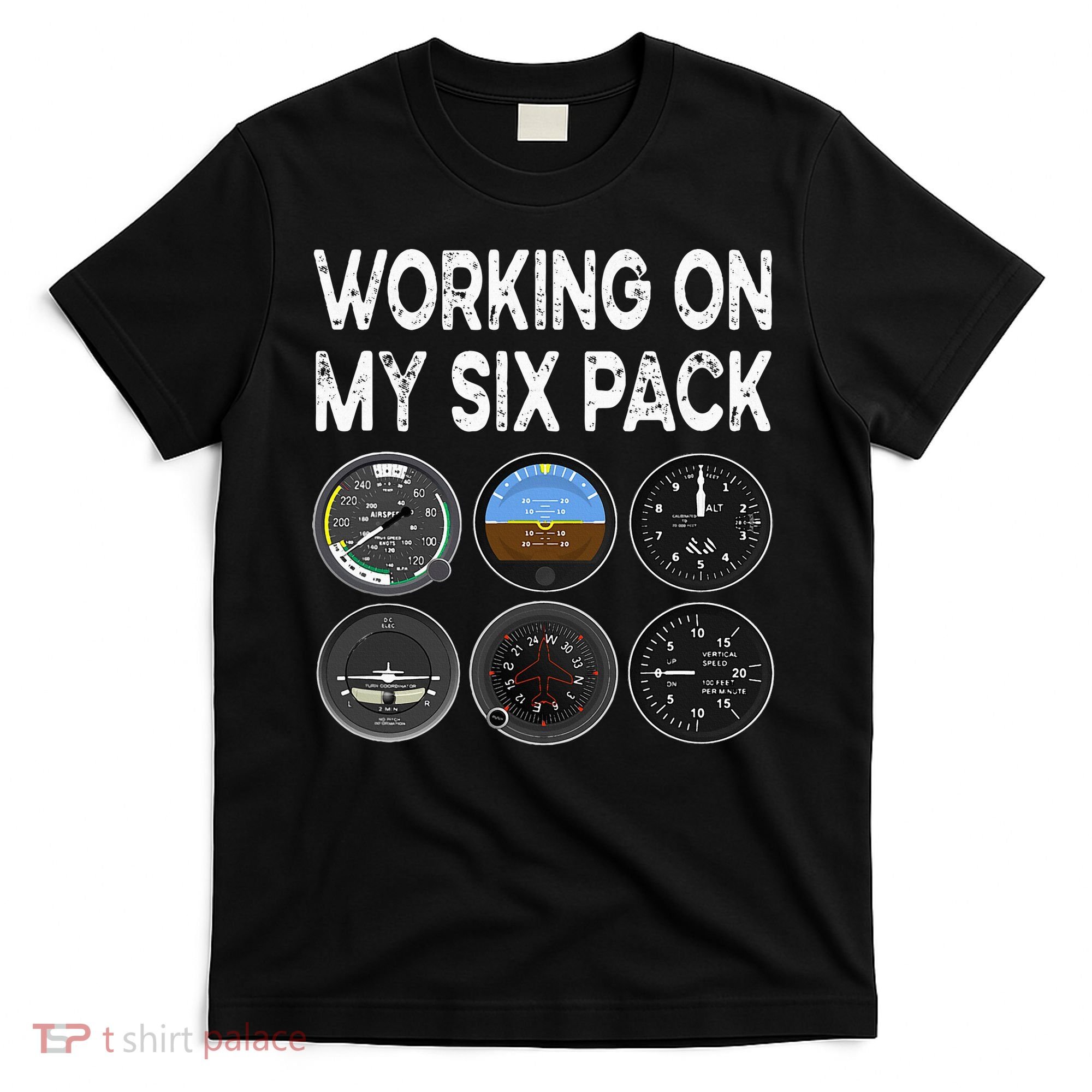 Six Pack Accessorie Pilot Aviation Flying Airplane T-Shirt