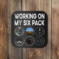 Six Pack Accessorie Pilot Aviation Flying Airplane Coaster thumb 0