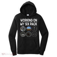 Six Pack Accessorie Pilot Aviation Flying Airplane Women's Hoodie thumb 0
