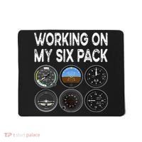 Six Pack Accessorie Pilot Aviation Flying Airplane Mousepad thumb 0