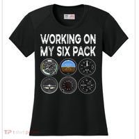 Six Pack Accessorie Pilot Aviation Flying Airplane Women's Cooling Performance Crew T-Shirt thumb 0