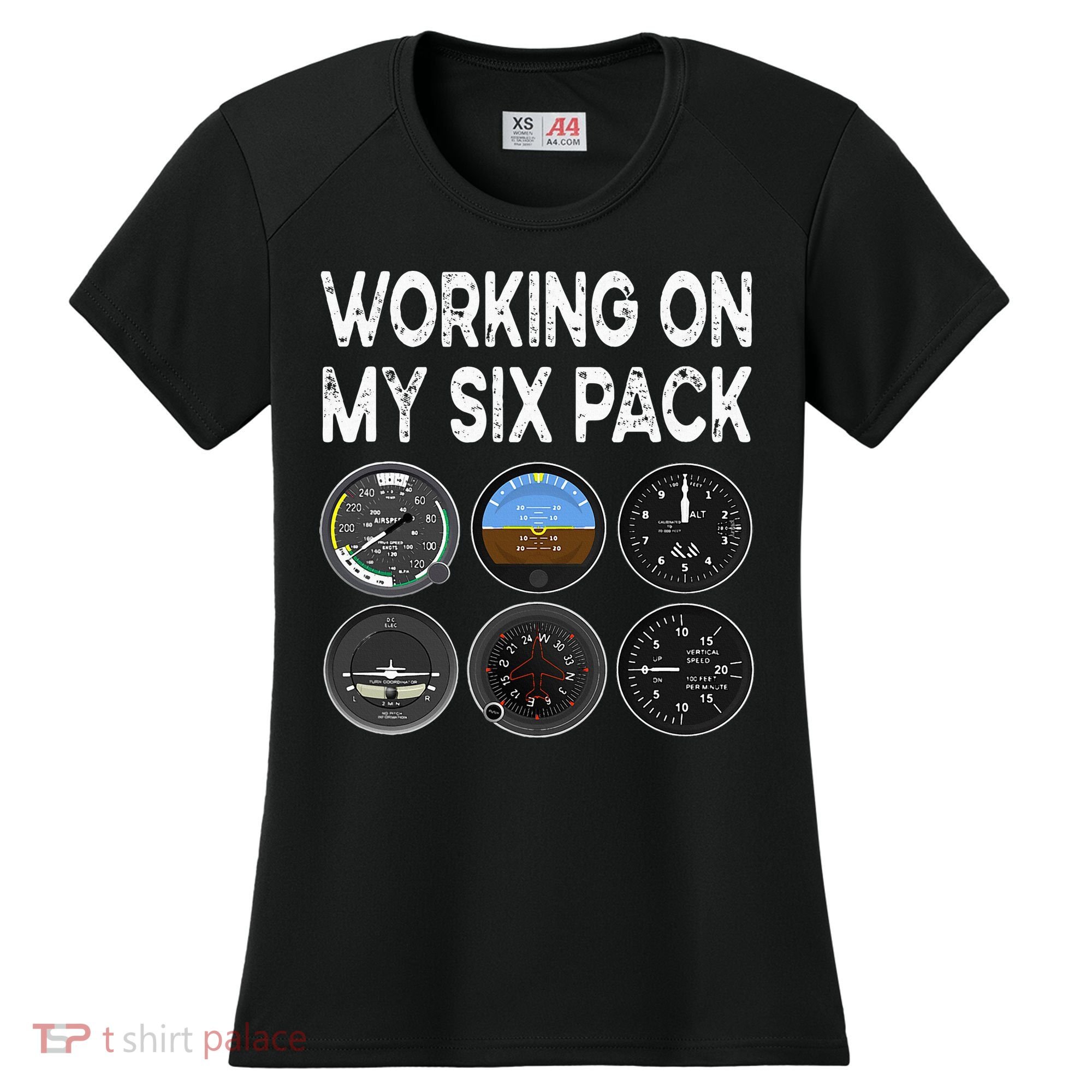 Six Pack Accessorie Pilot Aviation Flying Airplane Women's Cooling Performance Crew T-Shirt