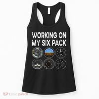 Six Pack Accessorie Pilot Aviation Flying Airplane Women's Tank Top thumb 0
