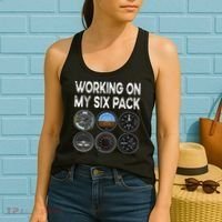 Six Pack Accessorie Pilot Aviation Flying Airplane Women's Tank Top thumb 2