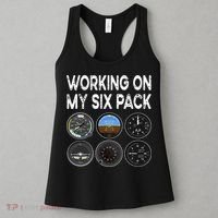 Six Pack Accessorie Pilot Aviation Flying Airplane Women's Tank Top thumb 3
