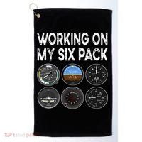 Six Pack Accessorie Pilot Aviation Flying Airplane Golf Towel thumb 0