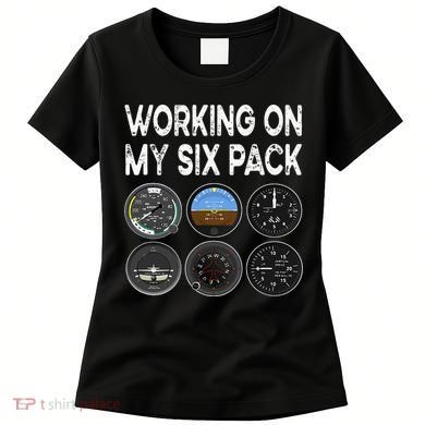 Six Pack Accessorie Pilot Aviation Flying Airplane Women's T-Shirt