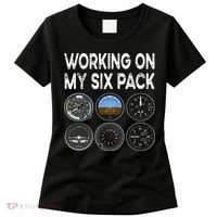 Six Pack Accessorie Pilot Aviation Flying Airplane Women's T-Shirt thumb 0