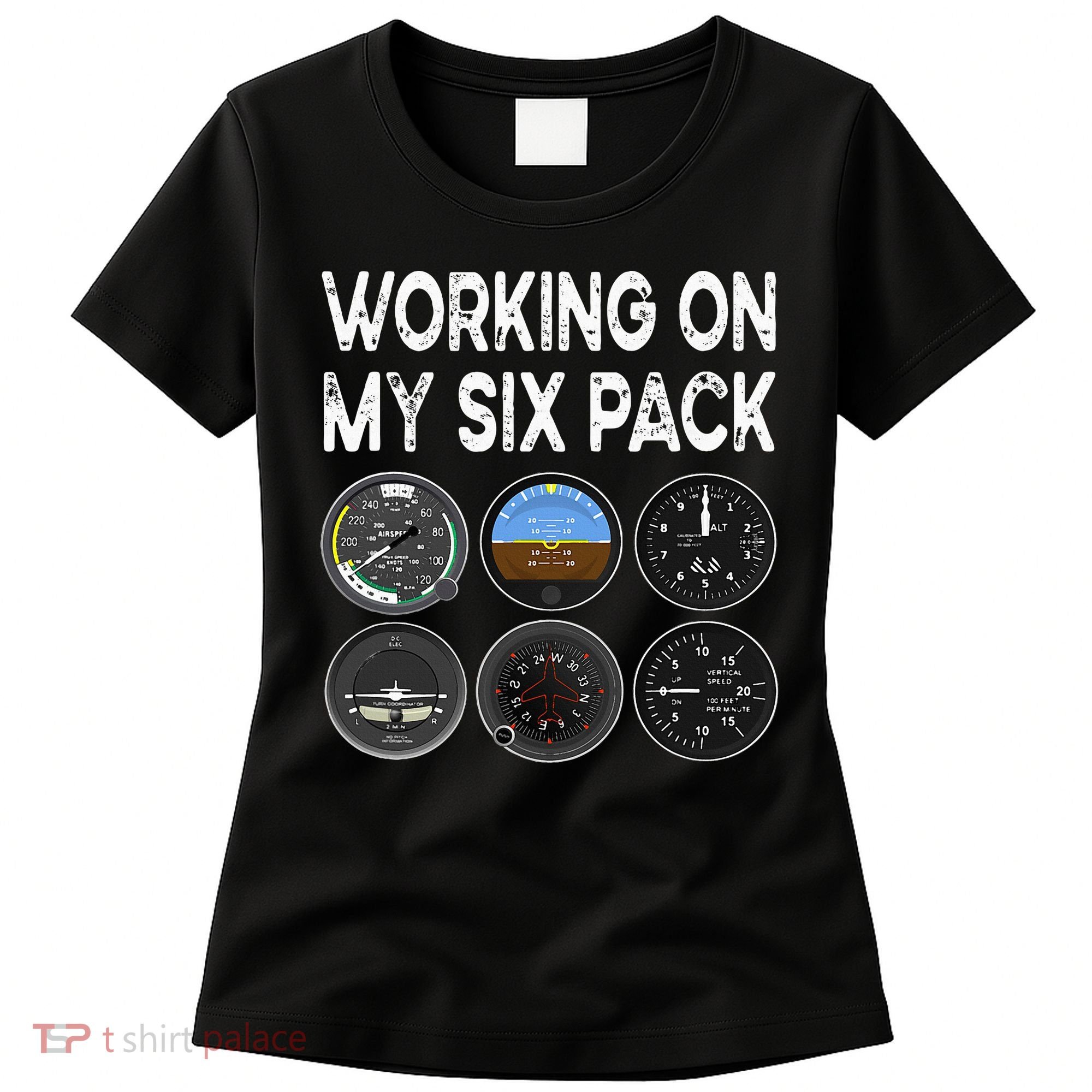 Six Pack Accessorie Pilot Aviation Flying Airplane Women's T-Shirt