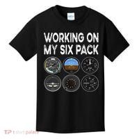Six Pack Accessorie Pilot Aviation Flying Airplane Kids T-Shirt thumb 0