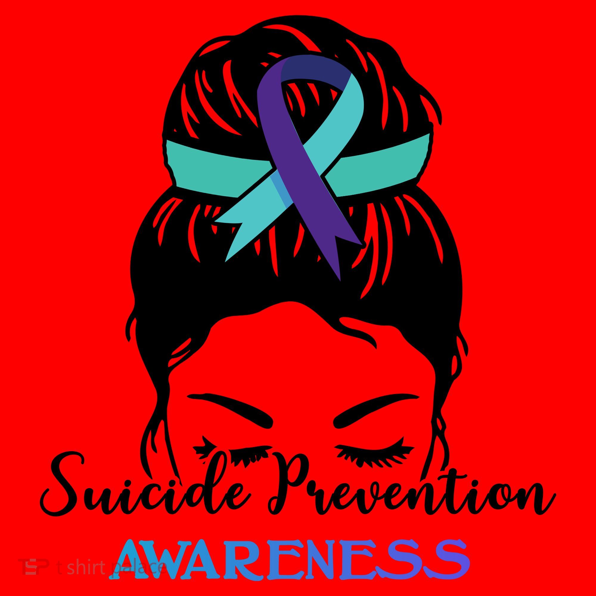 Suicide Prevention Awareness Hair Bun Ribbon Santa Hat
