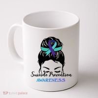 Suicide Prevention Awareness Hair Bun Ribbon Coffee Mug thumb 0
