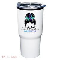 Suicide Prevention Awareness Hair Bun Ribbon Tumbler thumb 0