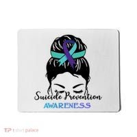 Suicide Prevention Awareness Hair Bun Ribbon Mousepad thumb 0