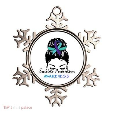 Suicide Prevention Awareness Hair Bun Ribbon Ornament
