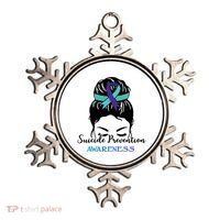 Suicide Prevention Awareness Hair Bun Ribbon Ornament thumb 0