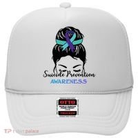 Suicide Prevention Awareness Hair Bun Ribbon Hat thumb 0