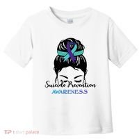 Suicide Prevention Awareness Hair Bun Ribbon Toddler T-Shirt thumb 0