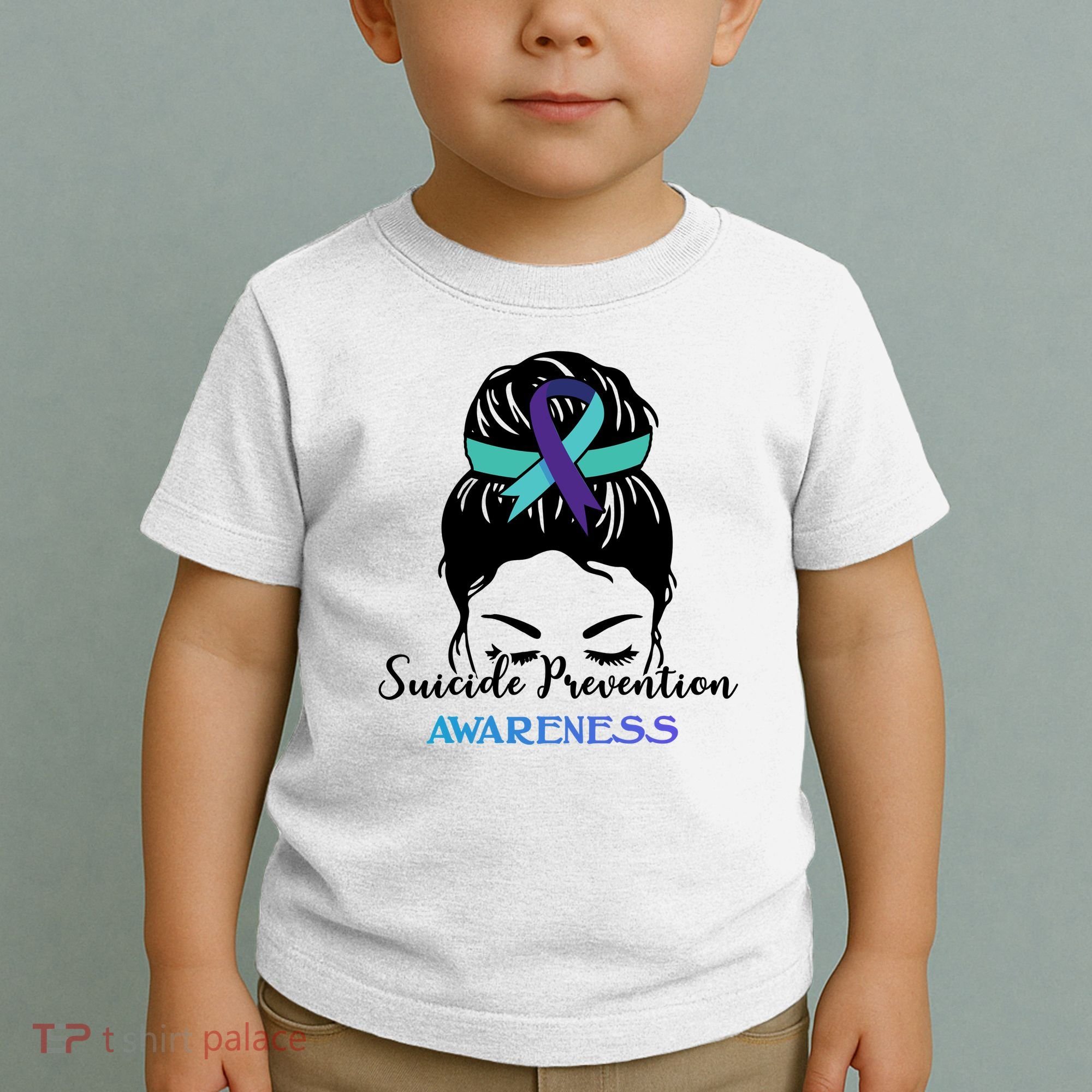Suicide Prevention Awareness Hair Bun Ribbon Toddler T-Shirt