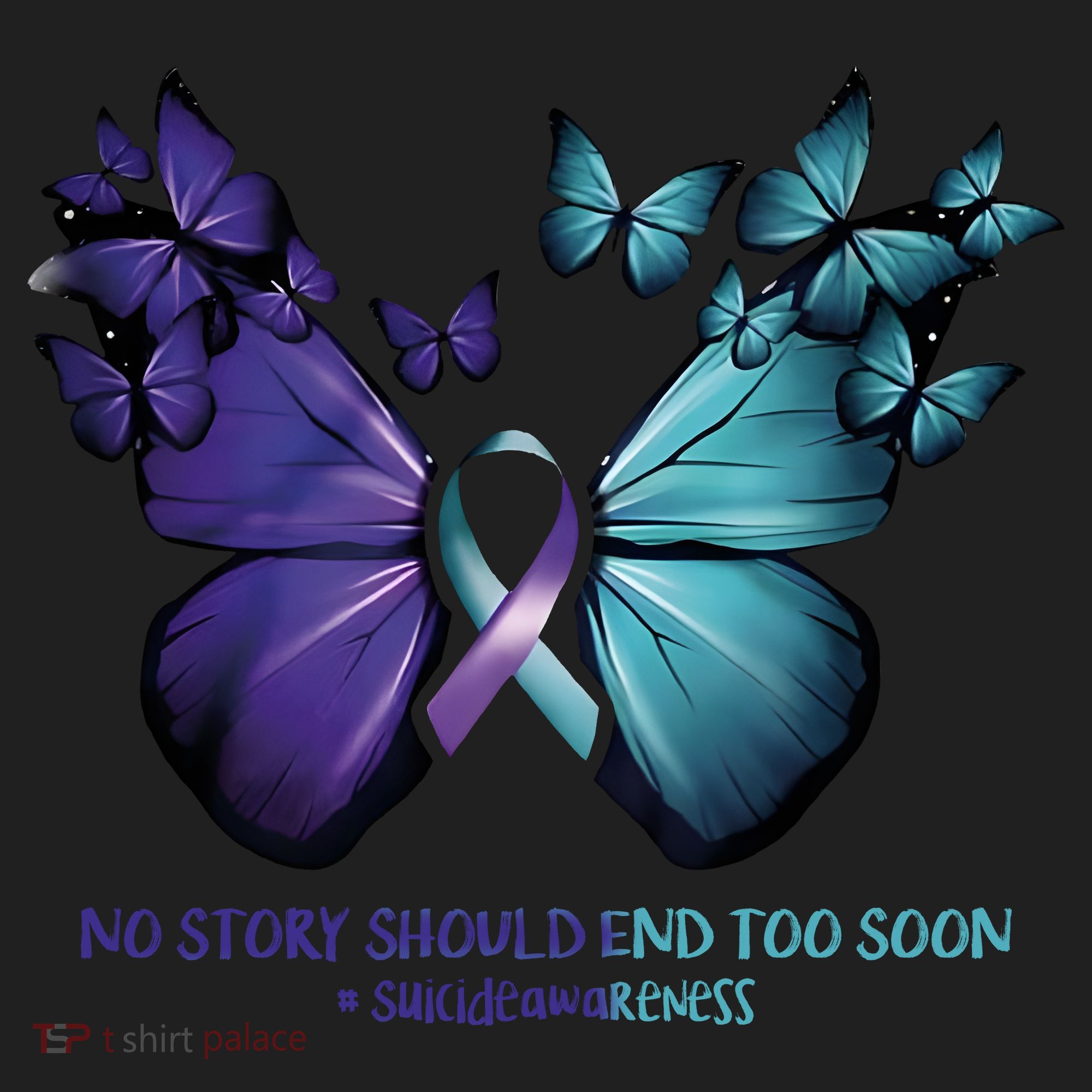 Suicide Prevention Awareness Butterfly No Story Should End Too Soon Women's Sweatshirt