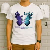 Suicide Prevention Awareness Butterfly No Story Should End Too Soon T-Shirt thumb 6