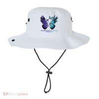 Suicide Prevention Awareness Butterfly No Story Should End Too Soon Bucket Hat thumb 0