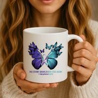 Suicide Prevention Awareness Butterfly No Story Should End Too Soon Coffee Mug thumb 3