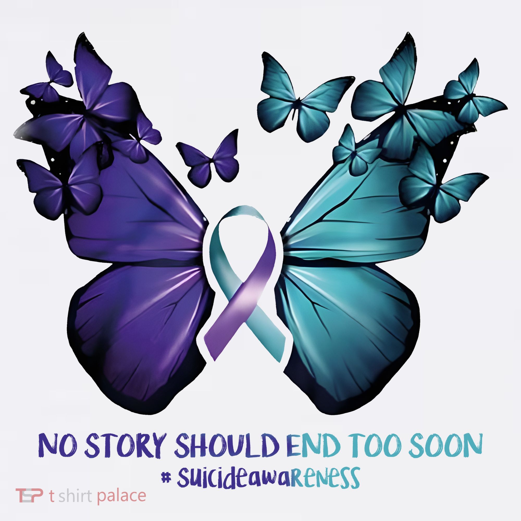 Suicide Prevention Awareness Butterfly No Story Should End Too Soon Women's Hoodie