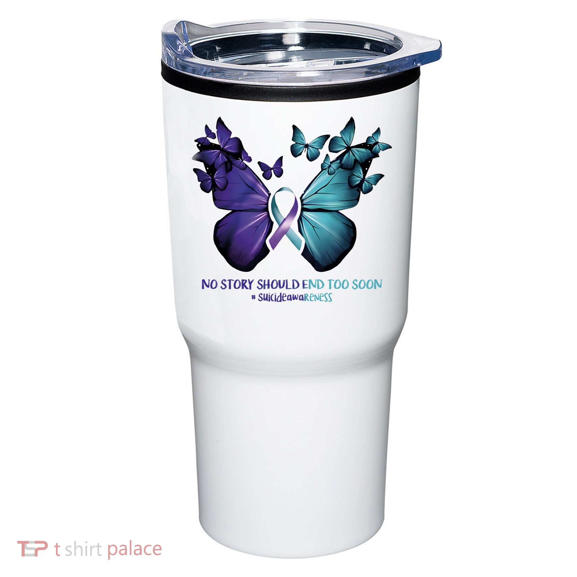 Suicide Prevention Awareness Butterfly No Story Should End Too Soon Tumbler