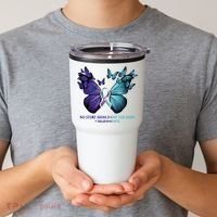 Suicide Prevention Awareness Butterfly No Story Should End Too Soon Tumbler thumb 2