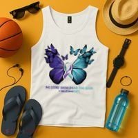 Suicide Prevention Awareness Butterfly No Story Should End Too Soon Tank Top thumb 4
