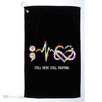Suicide Prevention Awareness Gift Golf Towel thumb 0