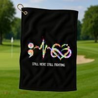 Suicide Prevention Awareness Gift Golf Towel thumb 1