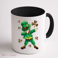 St Patrick's Autism Awareness Puzzle Ribbon Leprechaun IEP Coffee Mug thumb 1