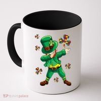 St Patrick's Autism Awareness Puzzle Ribbon Leprechaun IEP Coffee Mug thumb 0