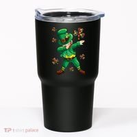St Patrick's Autism Awareness Puzzle Ribbon Leprechaun IEP Tumbler thumb 0