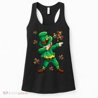 St Patrick's Autism Awareness Puzzle Ribbon Leprechaun IEP Women's Tank Top thumb 0